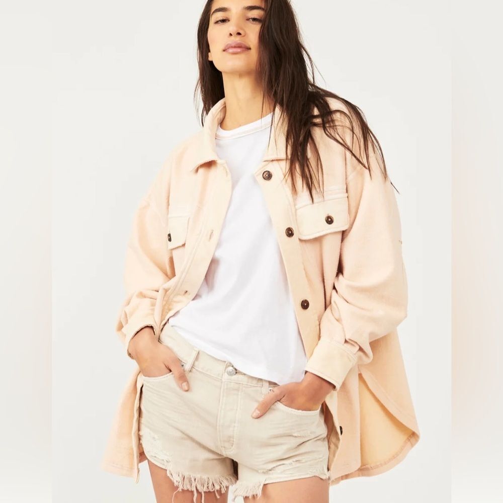 FREE PEOPLE RUBY JACKET COLOR PEACH size XL